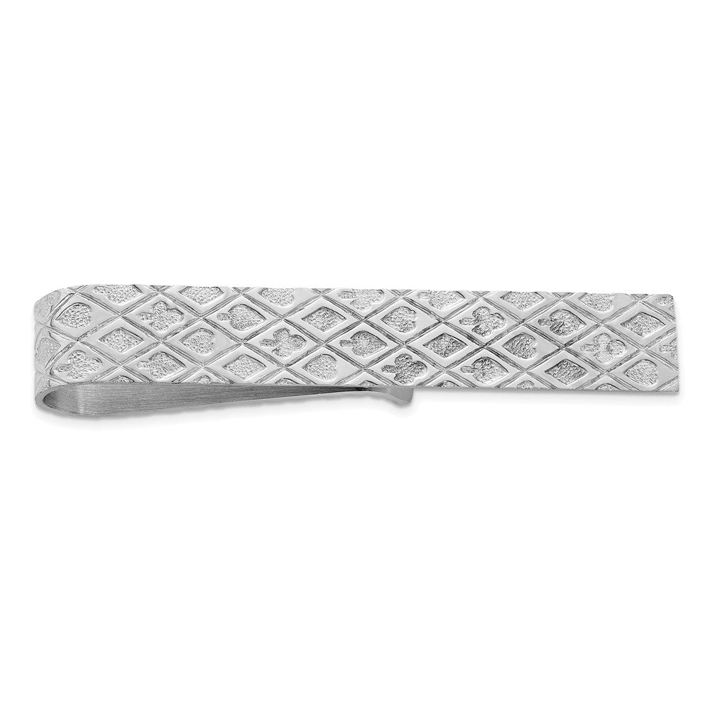 Sterling Silver Rhodium-plated Tie Bar