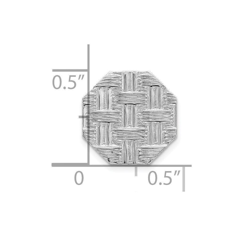 Sterling Silver Rhodium-plated Tie Tac