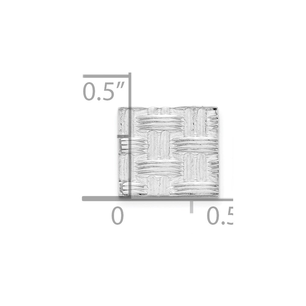 Sterling Silver Rhodium-plated Tie Tac