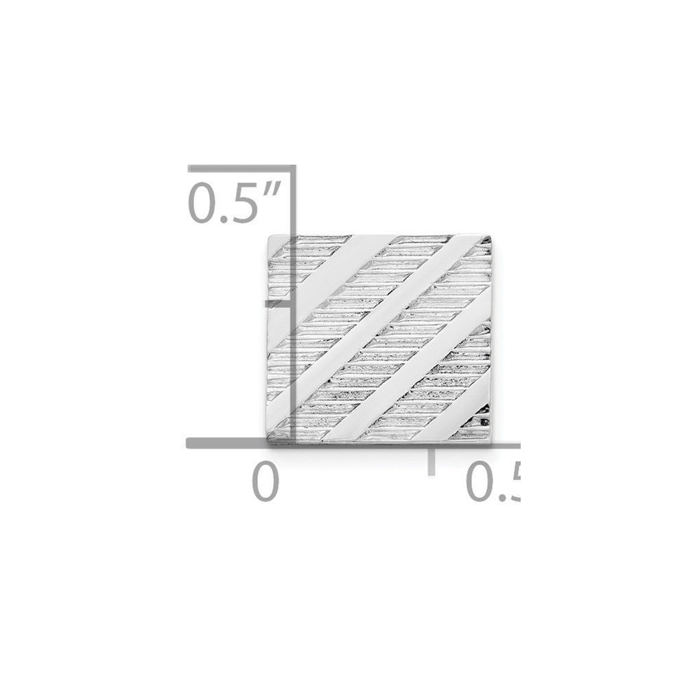 Sterling Silver Rhodium-plated Tie Tac