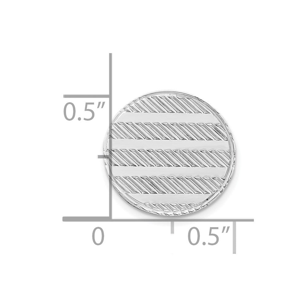 Sterling Silver Rhodium-plated Tie Tac