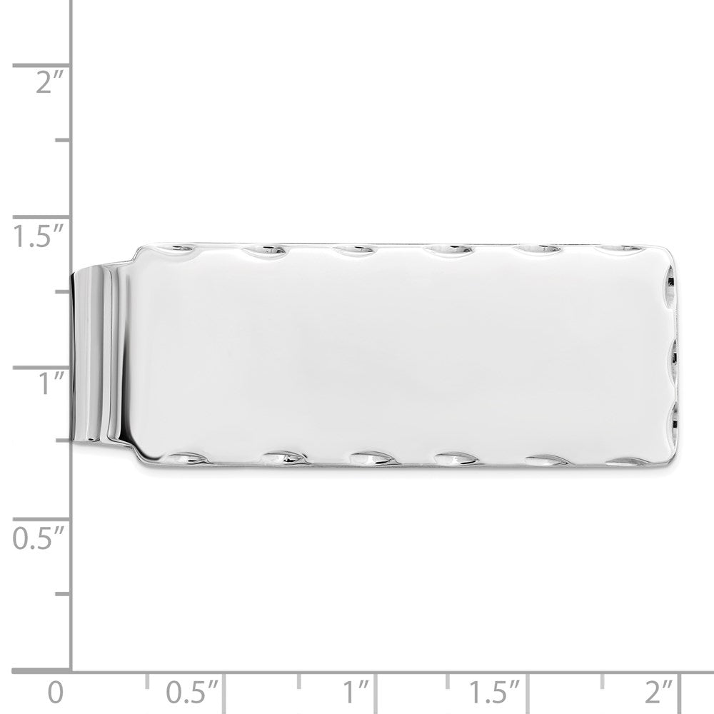 Sterling Silver Rhodium-plated Money Clip