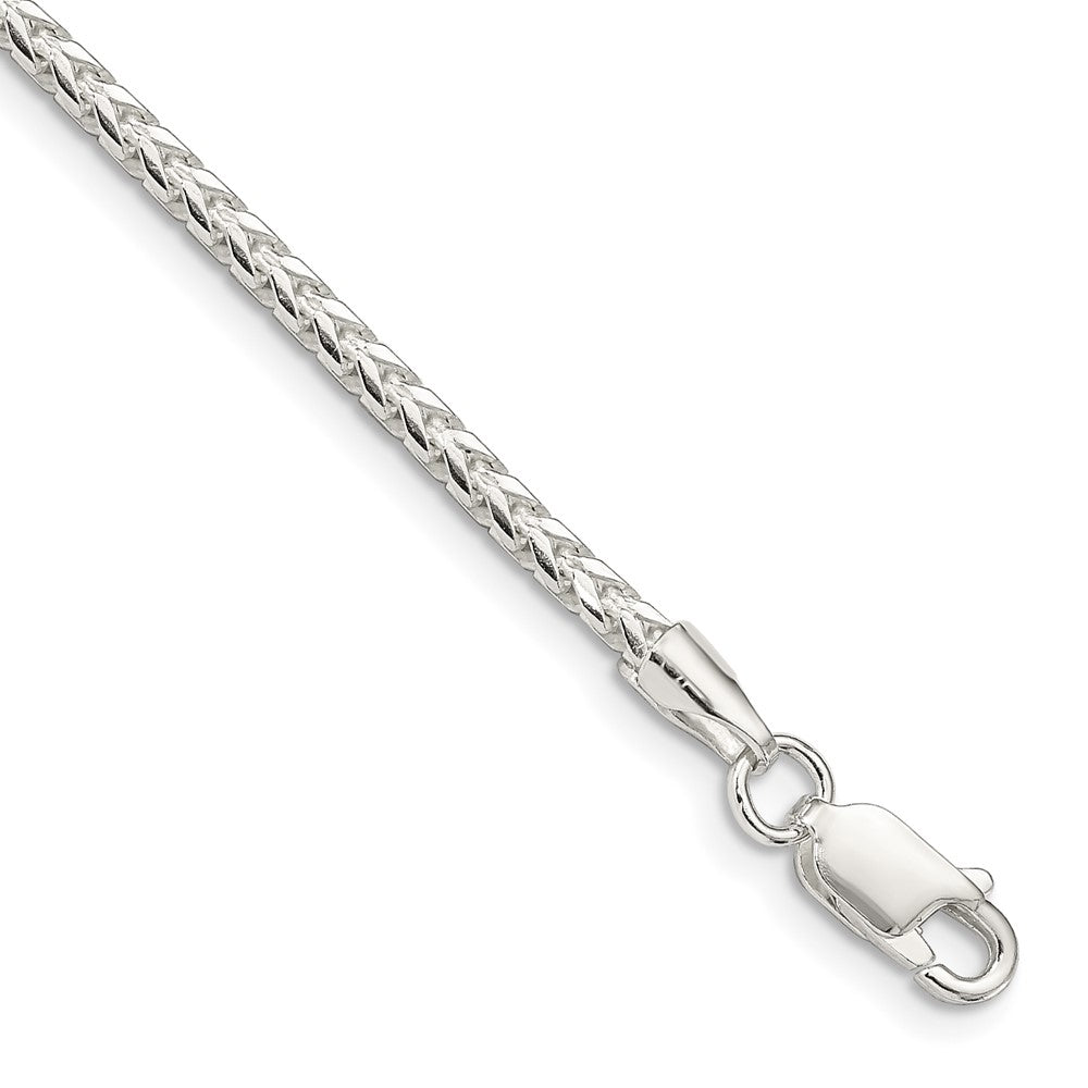 Sterling Silver 2.55mm D/C Square Franco Chain