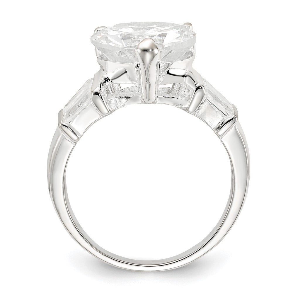 Sterling Silver CZ Heart Ring