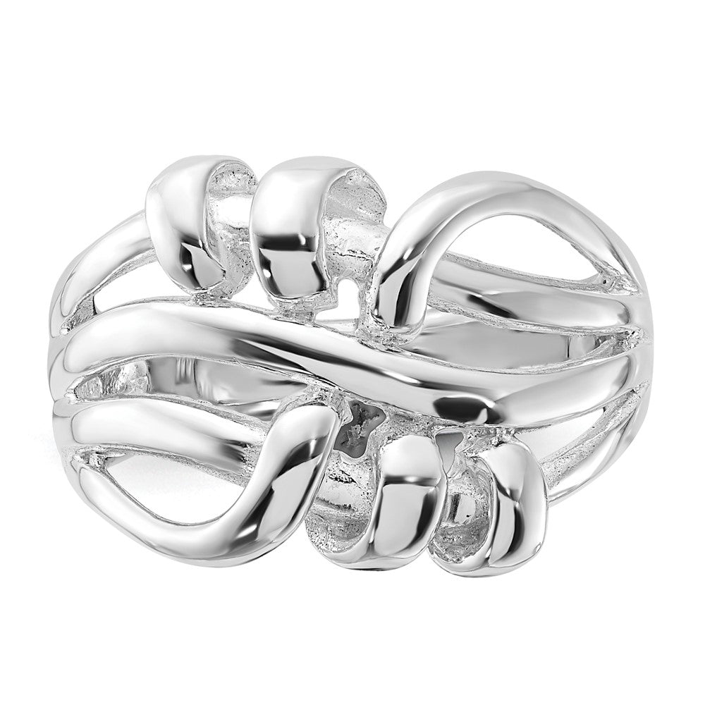 Sterling Silver Polished Fancy Twist Ring