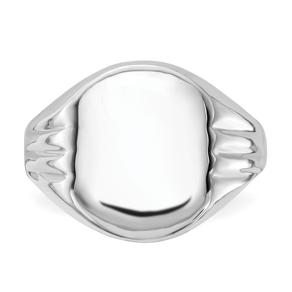 Sterling Silver Polished Signet Ring