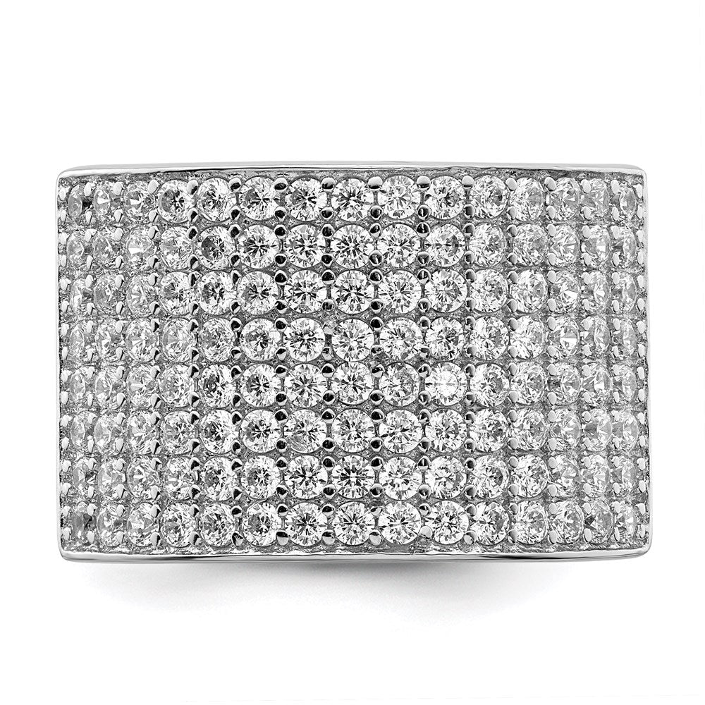 Sterling Silver Polished CZ Ring