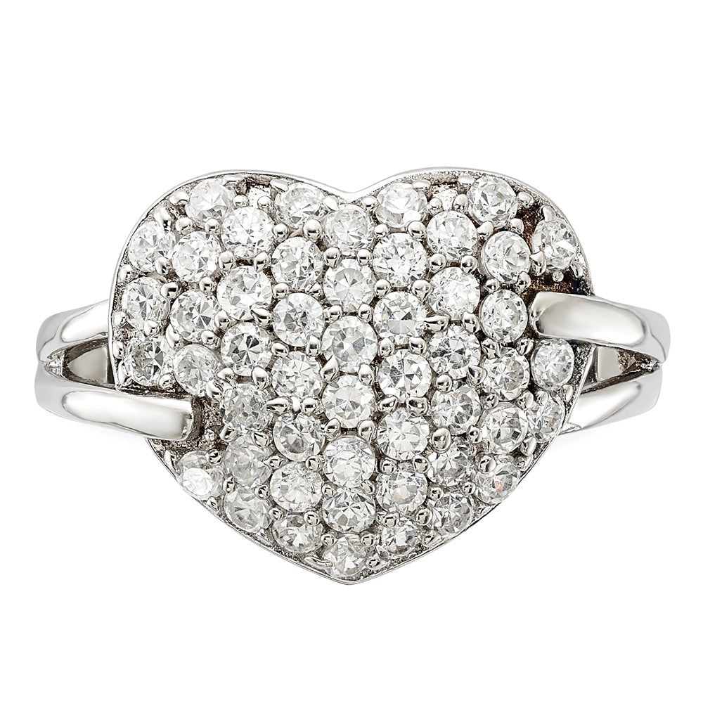 Sterling Silver CZ Heart Ring