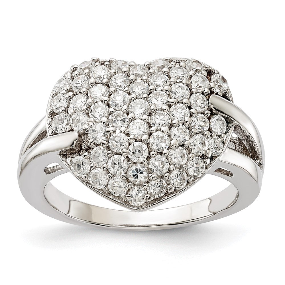 Sterling Silver CZ Heart Ring