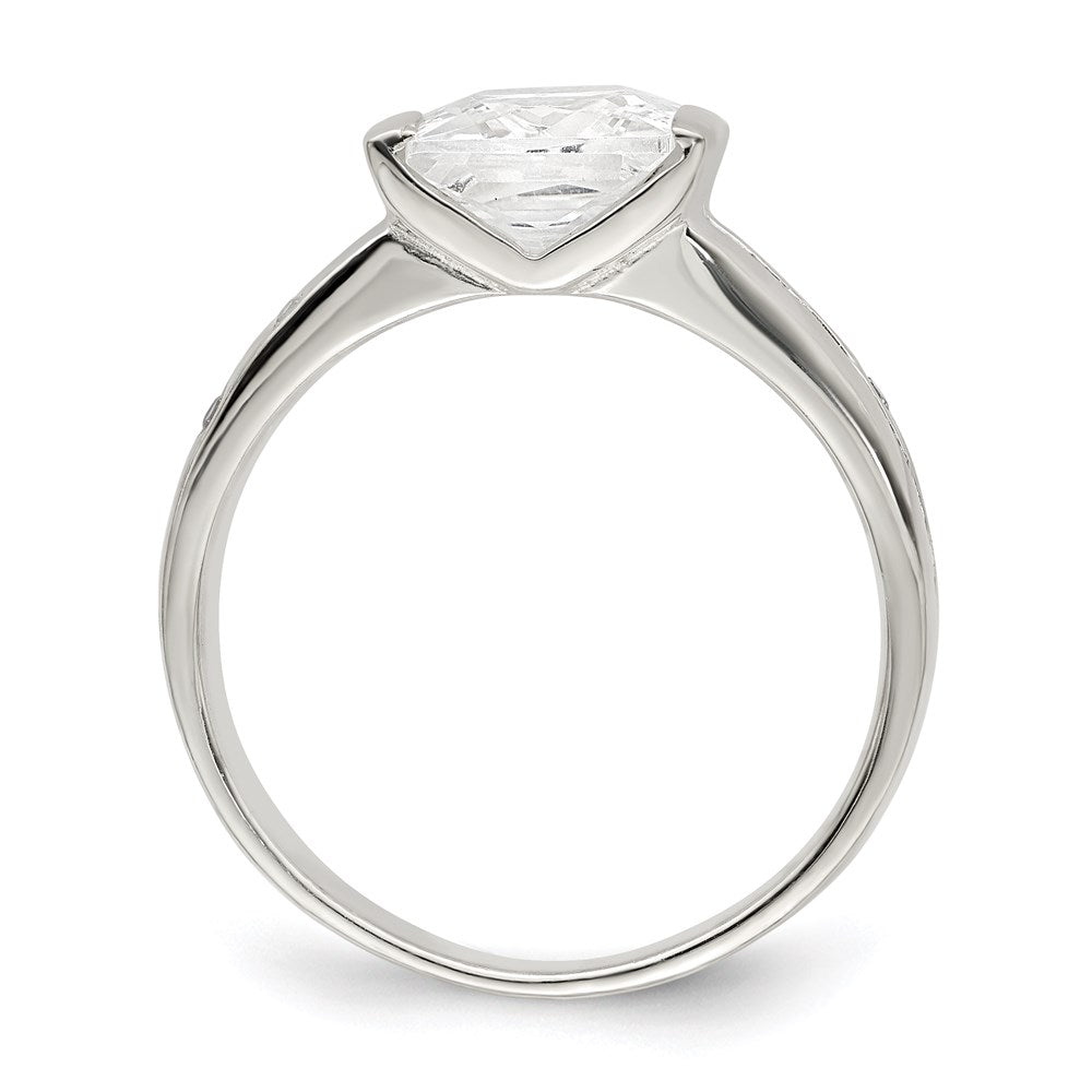 Sterling Silver Square CZ Ring