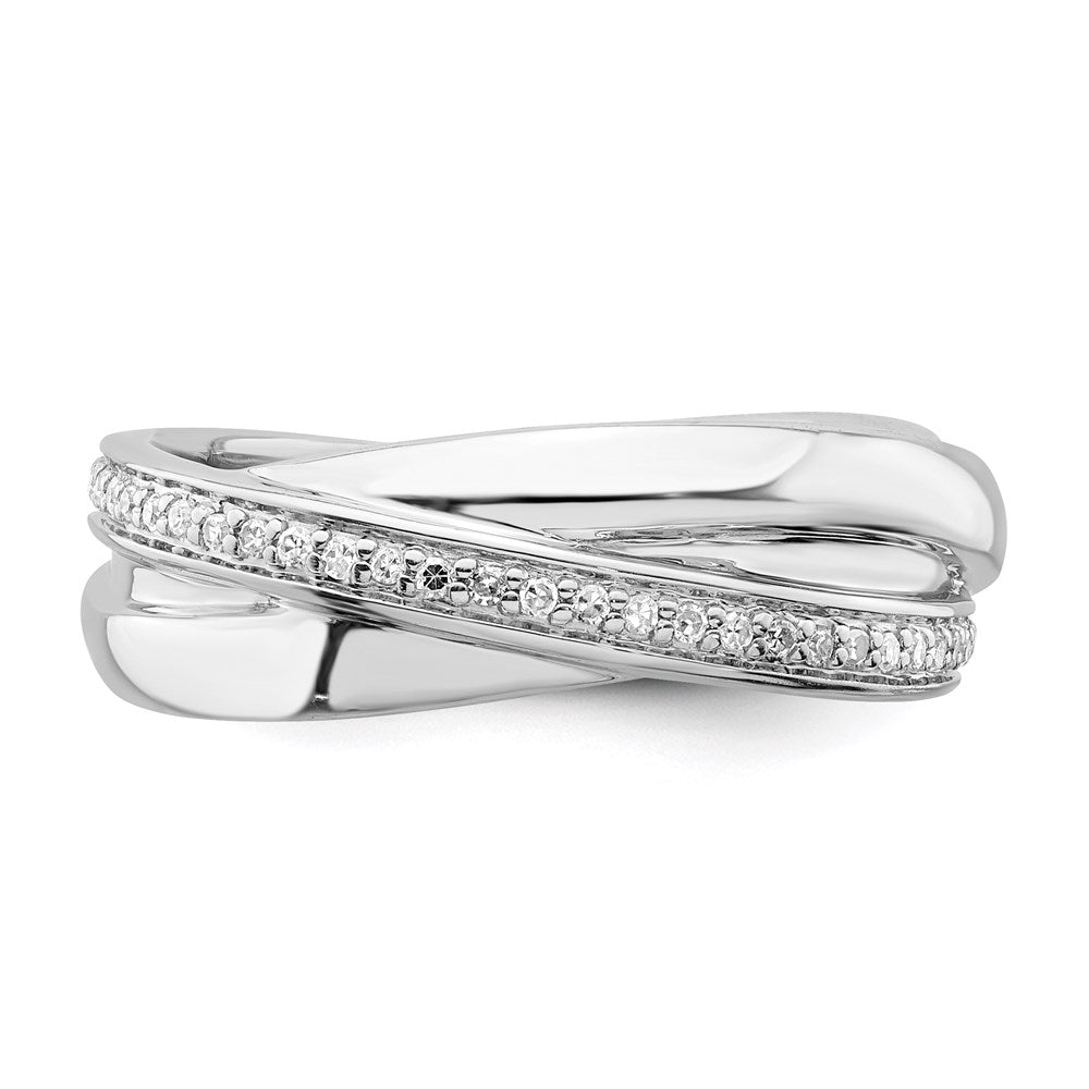 Sterling Silver Rhodium Diam. Band