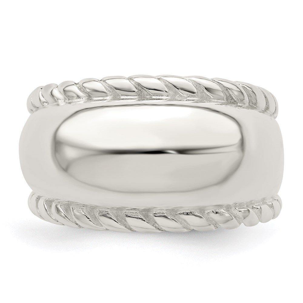 Sterling Silver Twisted Dome Stacked Ring
