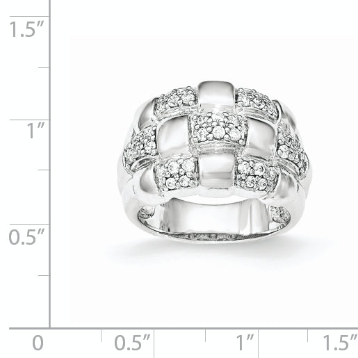 Sterling Silver Patterned Ring