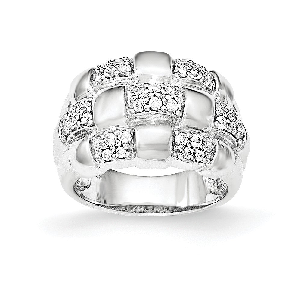 Sterling Silver Patterned Ring