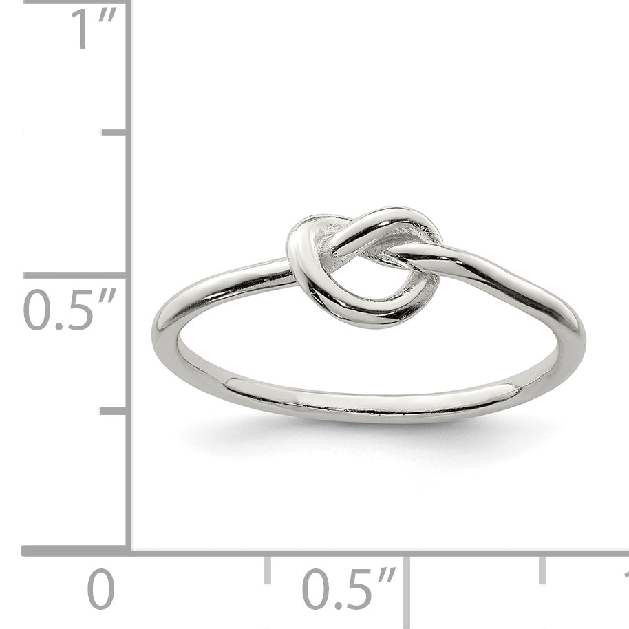 Sterling Silver Polished Knot Ring