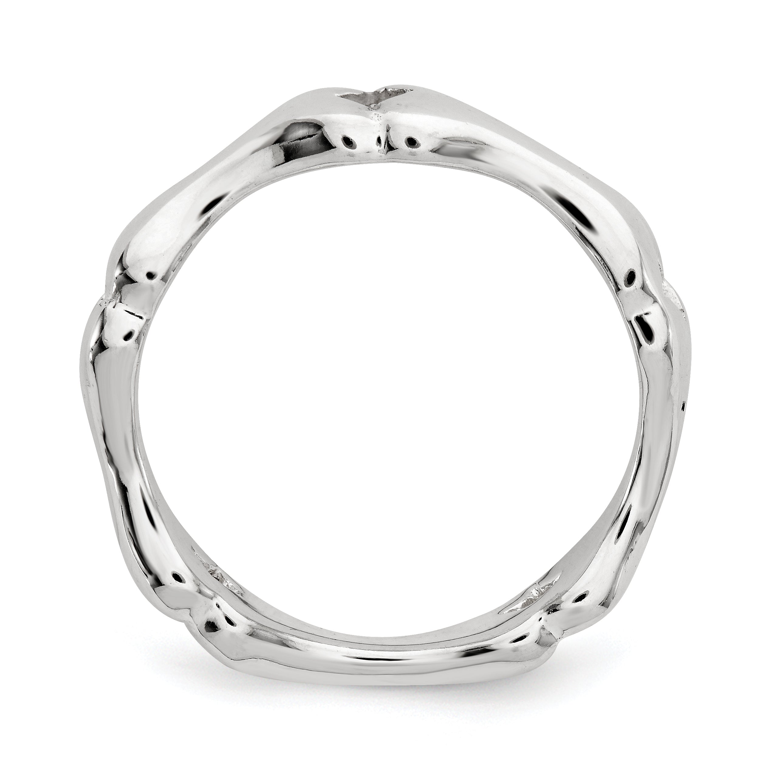 Sterling Silver Polished Bone Ring