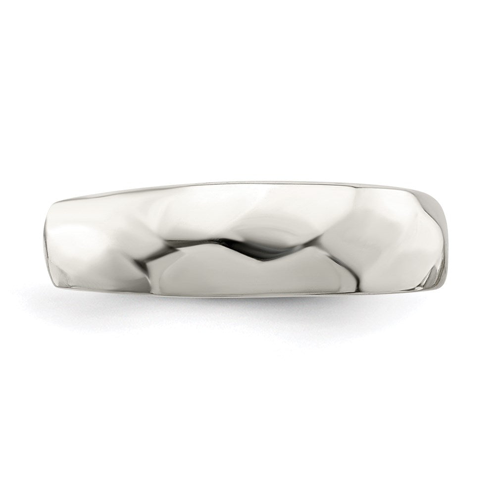 Sterling Silver Solid Polished Domed Toe Ring