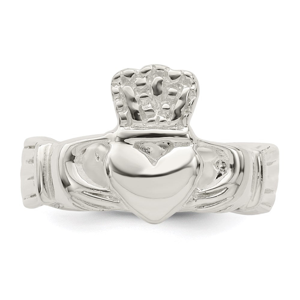 Sterling Silver Solid Claddagh Ring