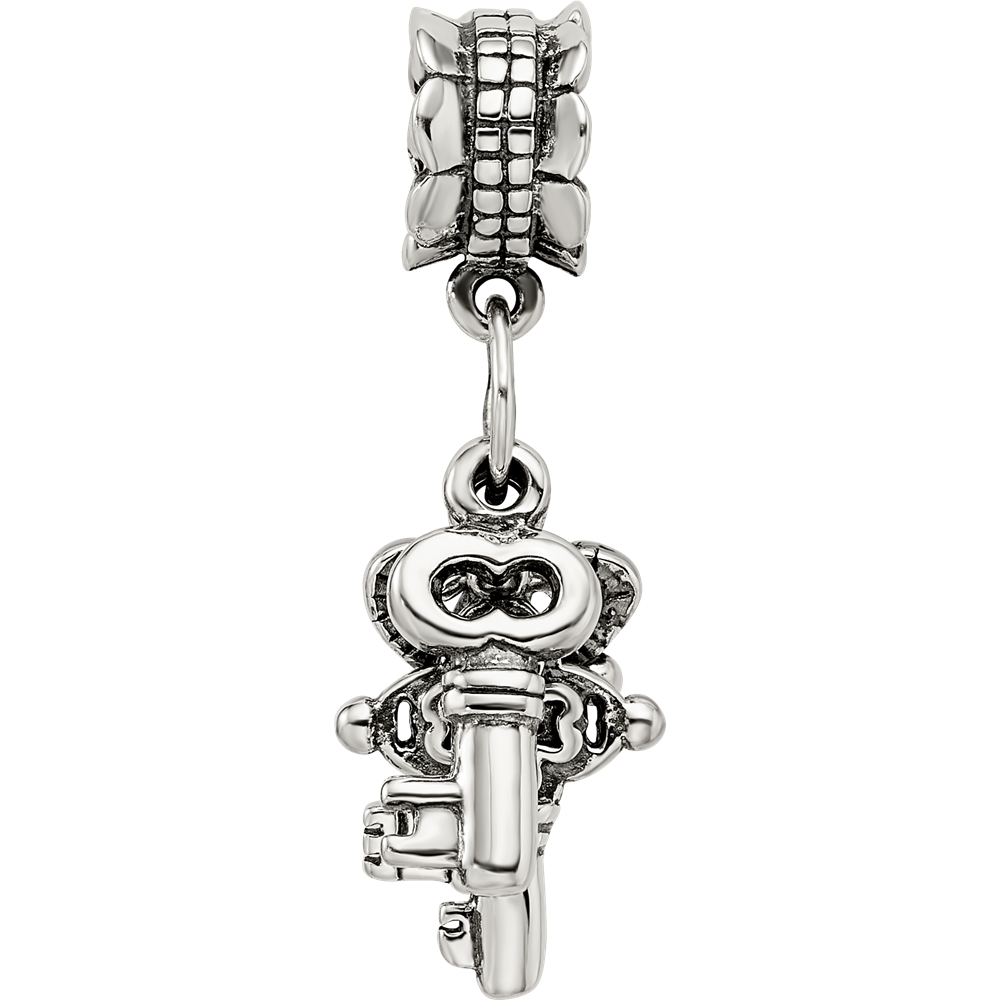 Sterling Silver Reflections Three Keys Dangle Bead