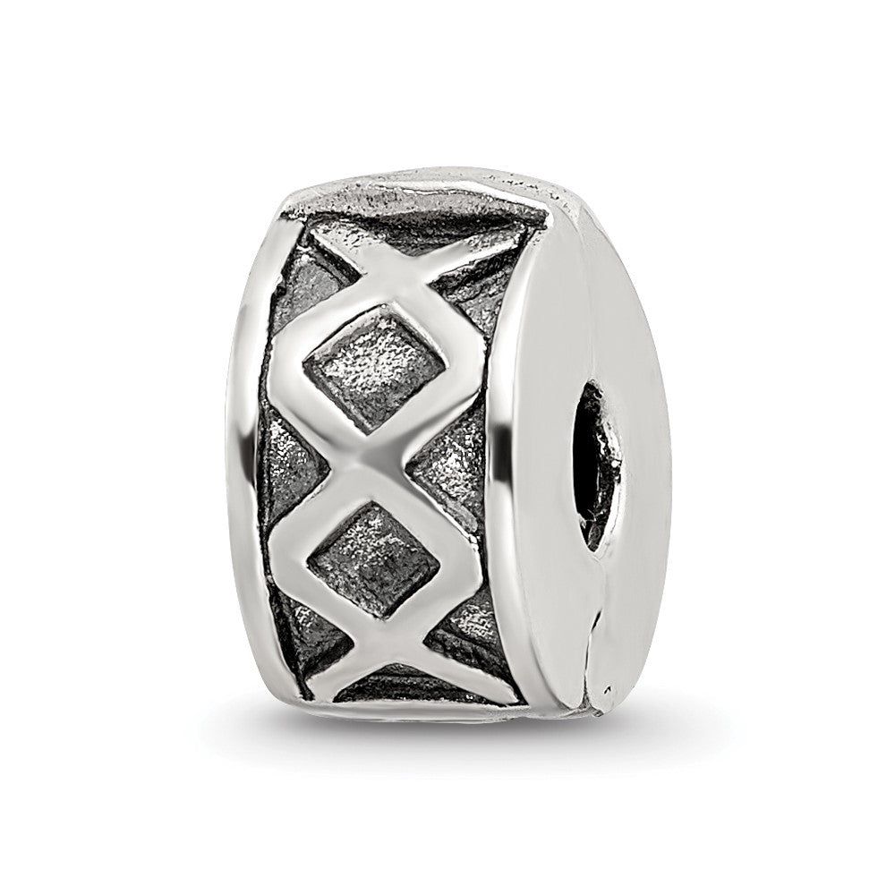 Sterling Silver Reflections Hinged X Clip Bead