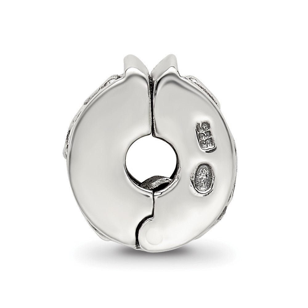 Sterling Silver Reflections Hinged Hearts Clip Bead