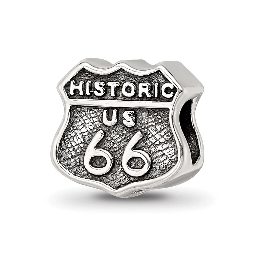 Sterling Silver Reflections Route 66 Bead