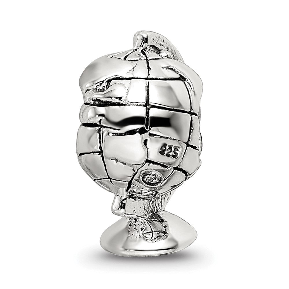 Sterling Silver Reflections Globe Bead