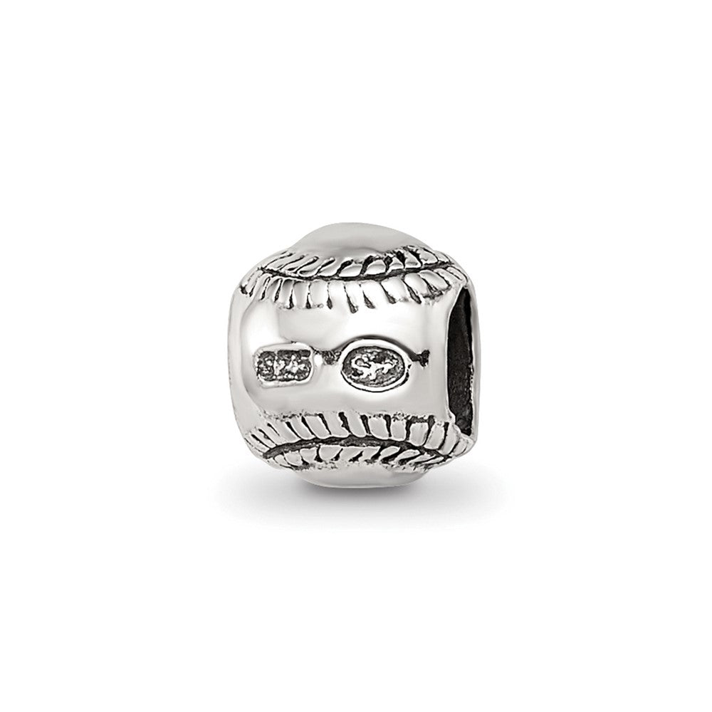 Sterling Silver Reflections Kids Softball Bead