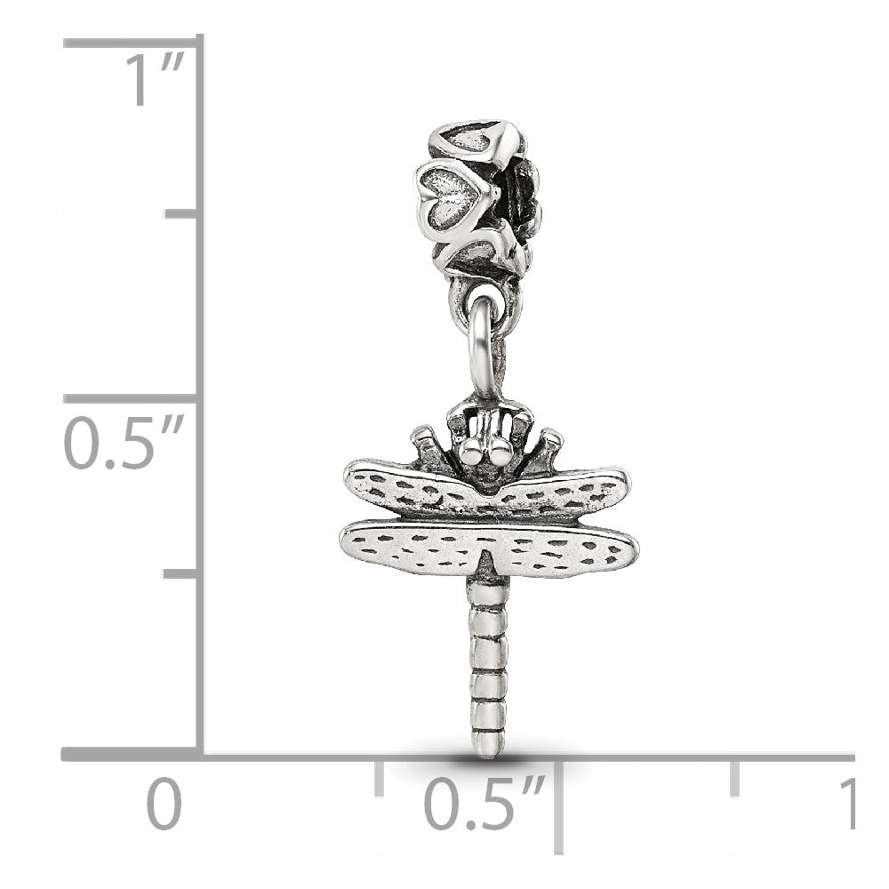 Sterling Silver Reflections Kids Dragonfly Dangle Bead