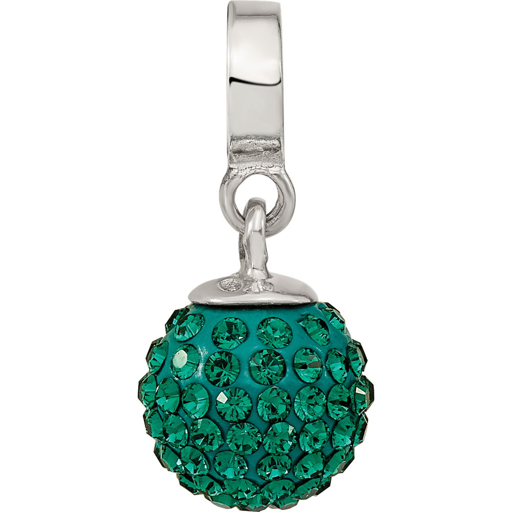 Sterling Silver Reflections May Preciosa Crystal Ball Dangle Bead