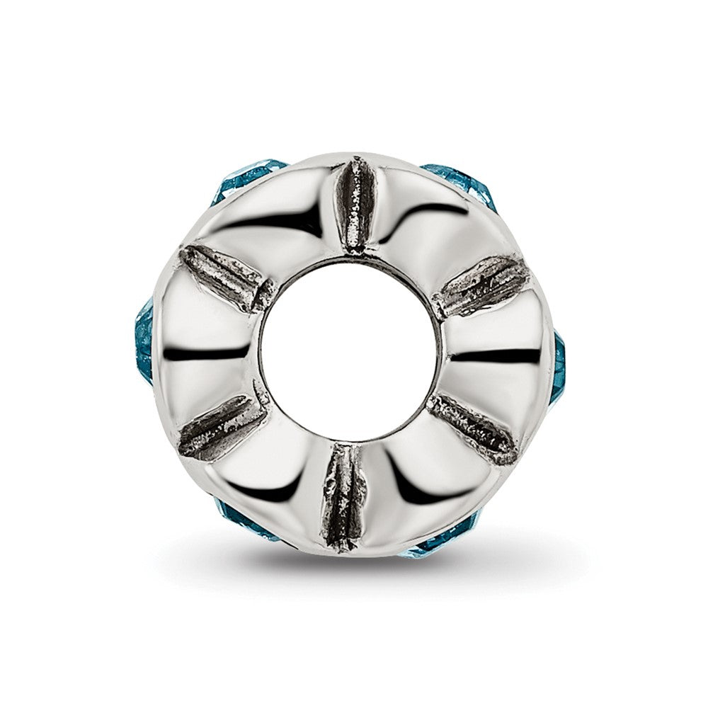 Sterling Silver Reflections Dec Preciosa Crystal Birthstone Bead