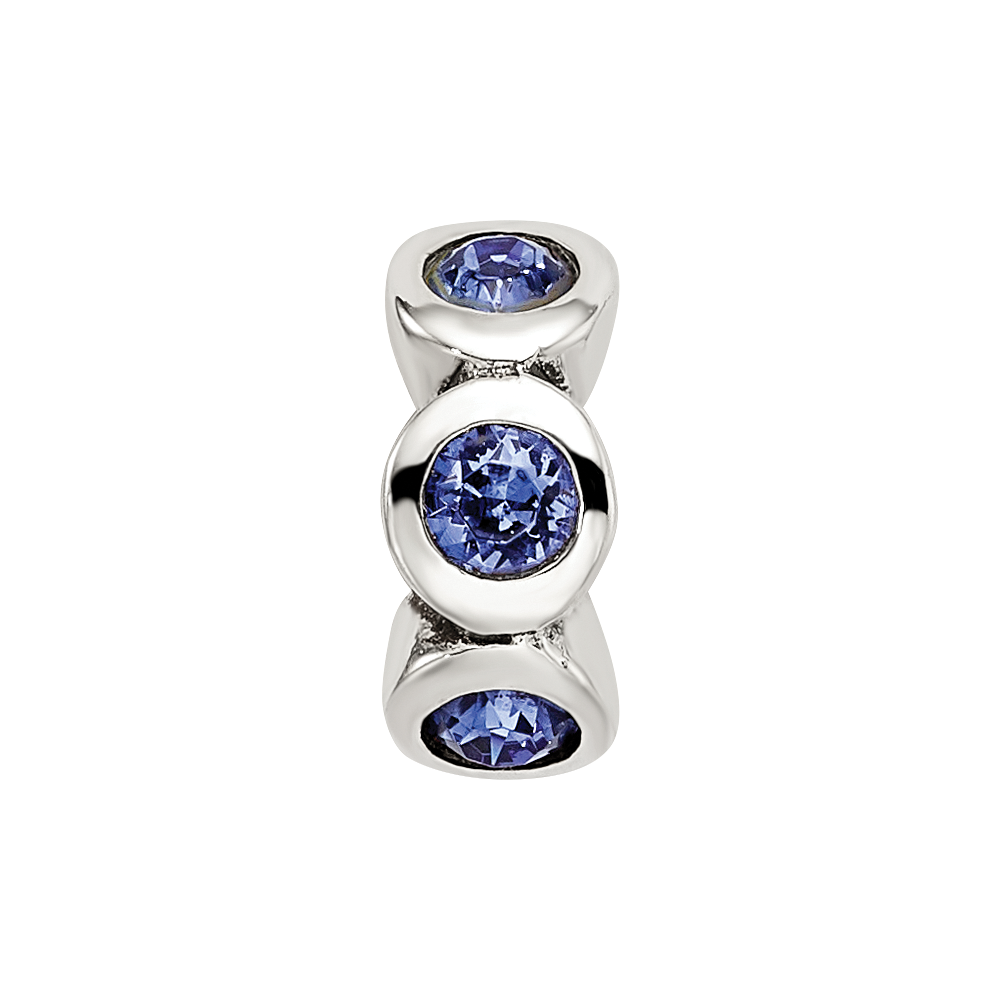 Sterling Silver Reflections Sept Preciosa Crystal Birthstone Bead