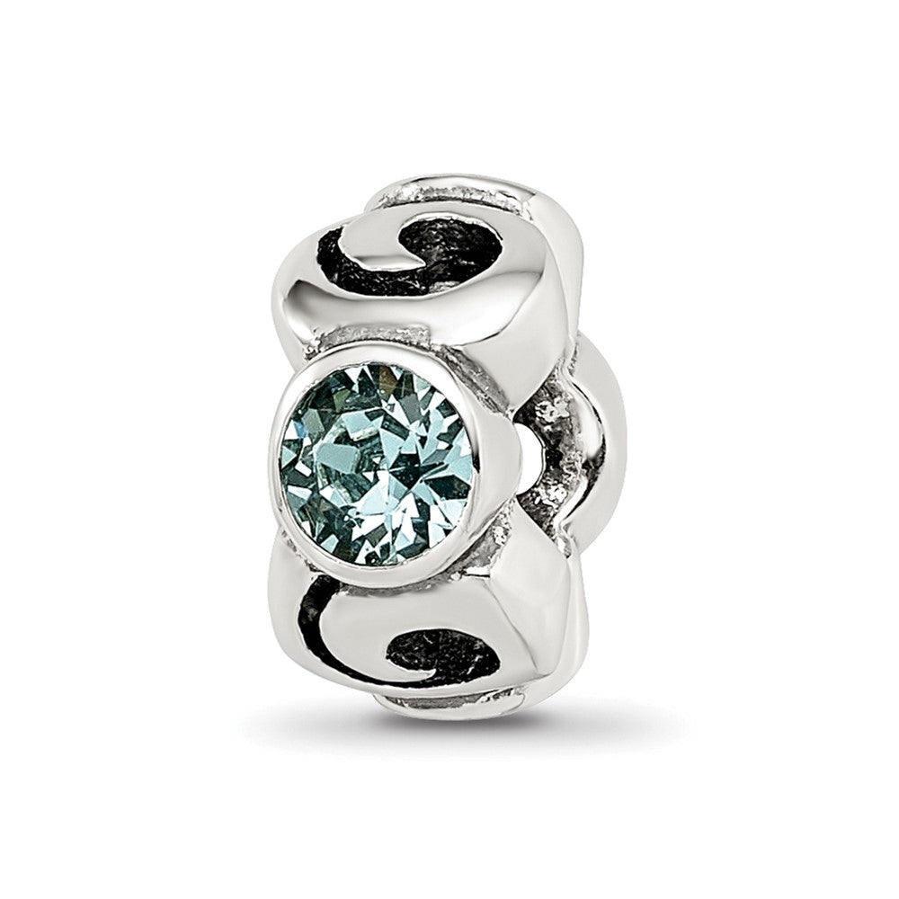 Sterling Silver Reflections December Blue Preciosa Crystal Bead
