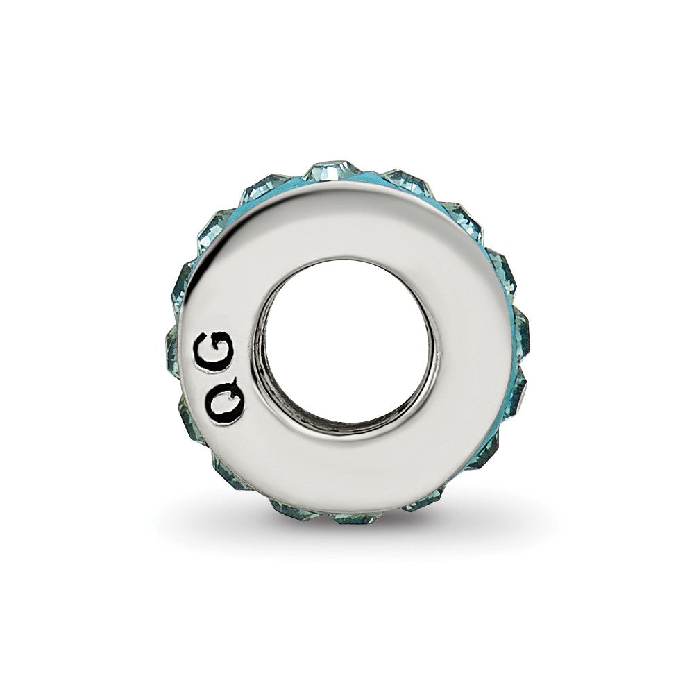 Sterling Silver Reflections Dec Single Row Preciosa Crystal Bead