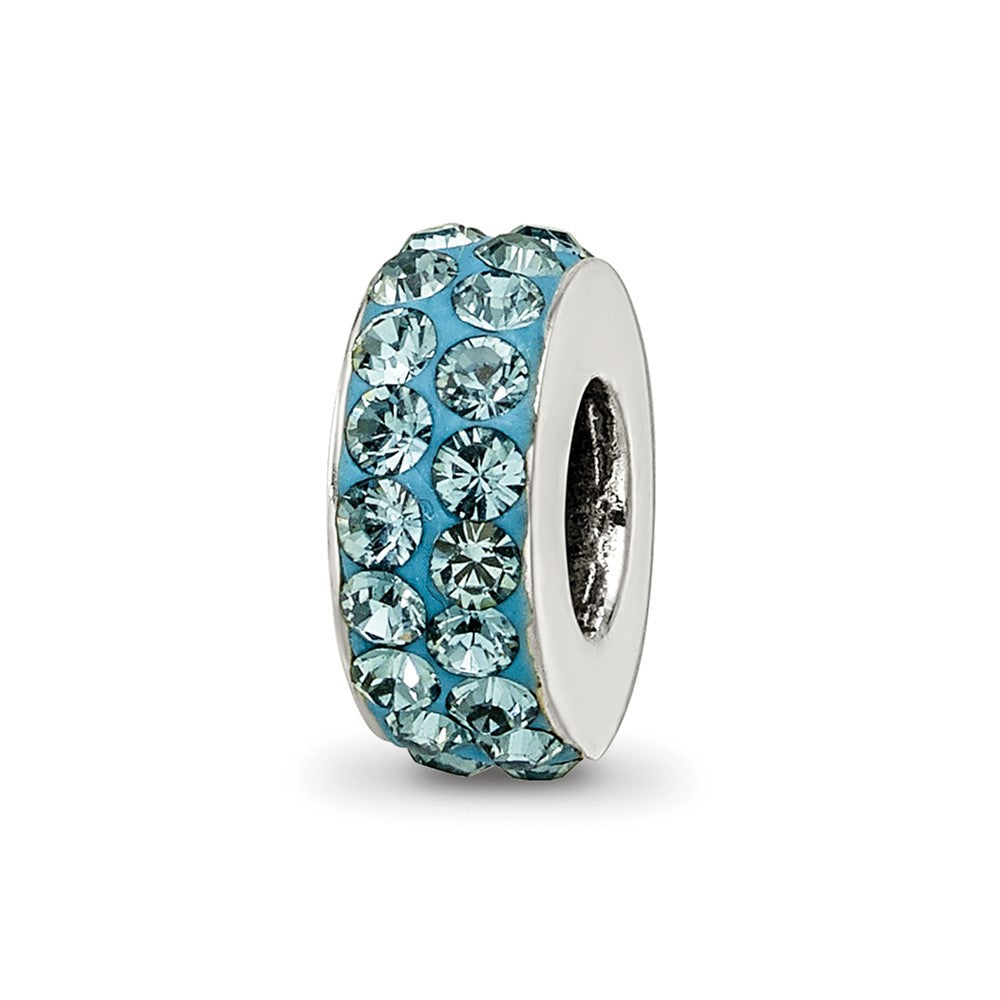 Sterling Silver Reflections Dec Double Row Preciosa Crystal Bead