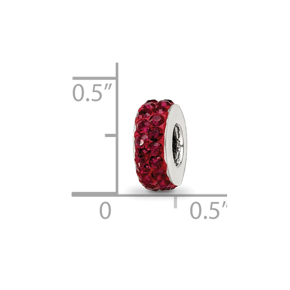 Sterling Silver Reflections Jan Double Row Preciosa Crystal Bead