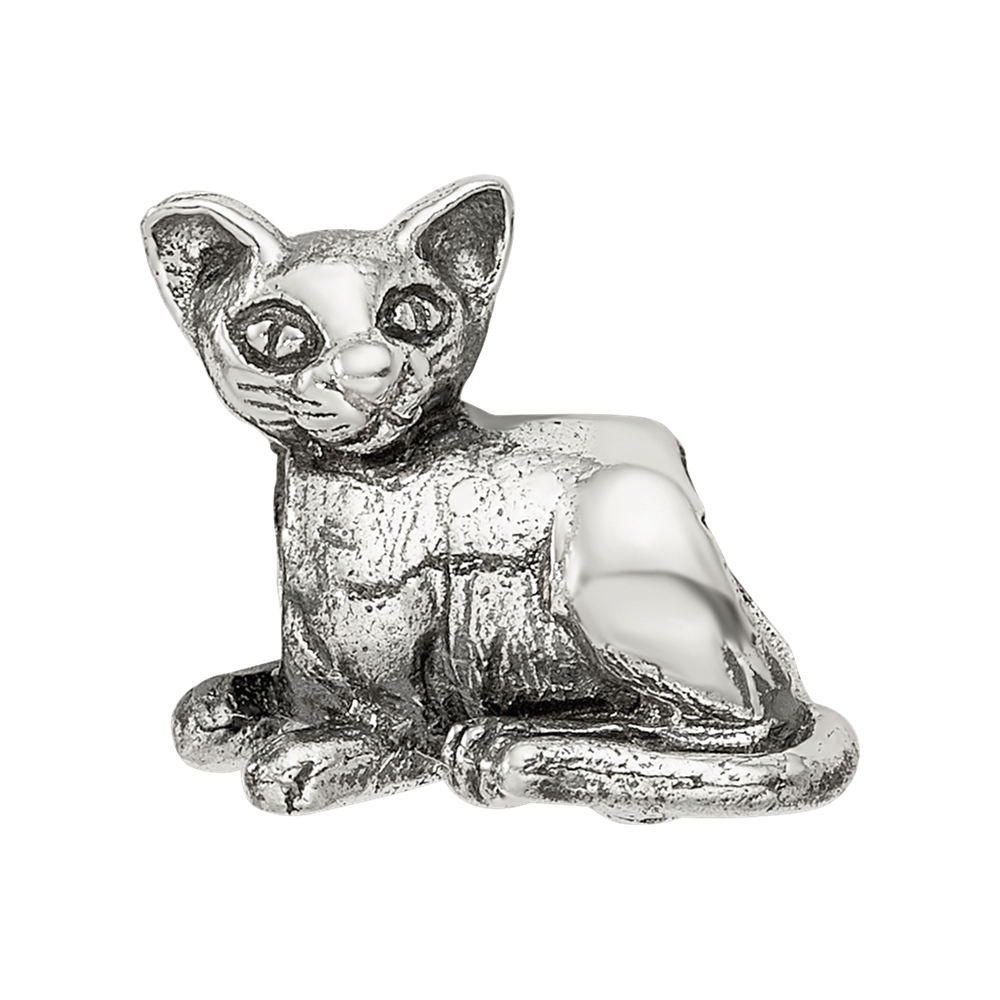 Sterling Silver Reflections Sphinx Cat Bead