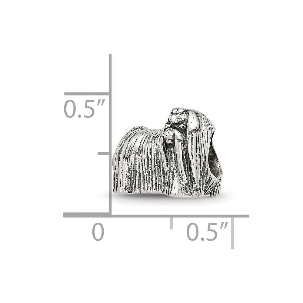 Sterling Silver Reflections Maltese Dog Bead