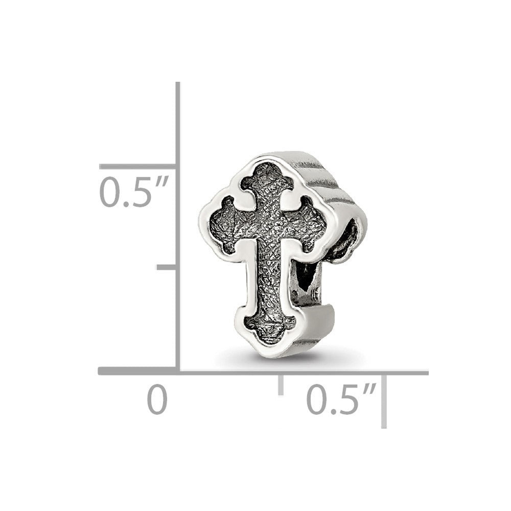Sterling Silver Reflections Budded Cross Bead