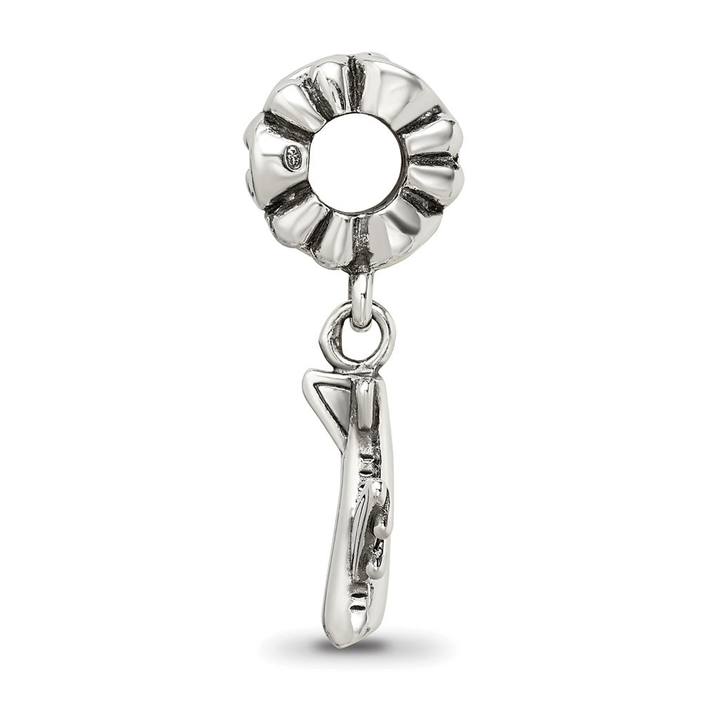 Sterling Silver Reflections Airplane Dangle Bead