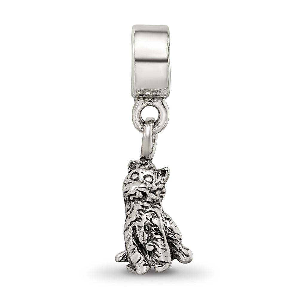 Kids Collection Sterling Silver Cat Dangle Reflections Bead