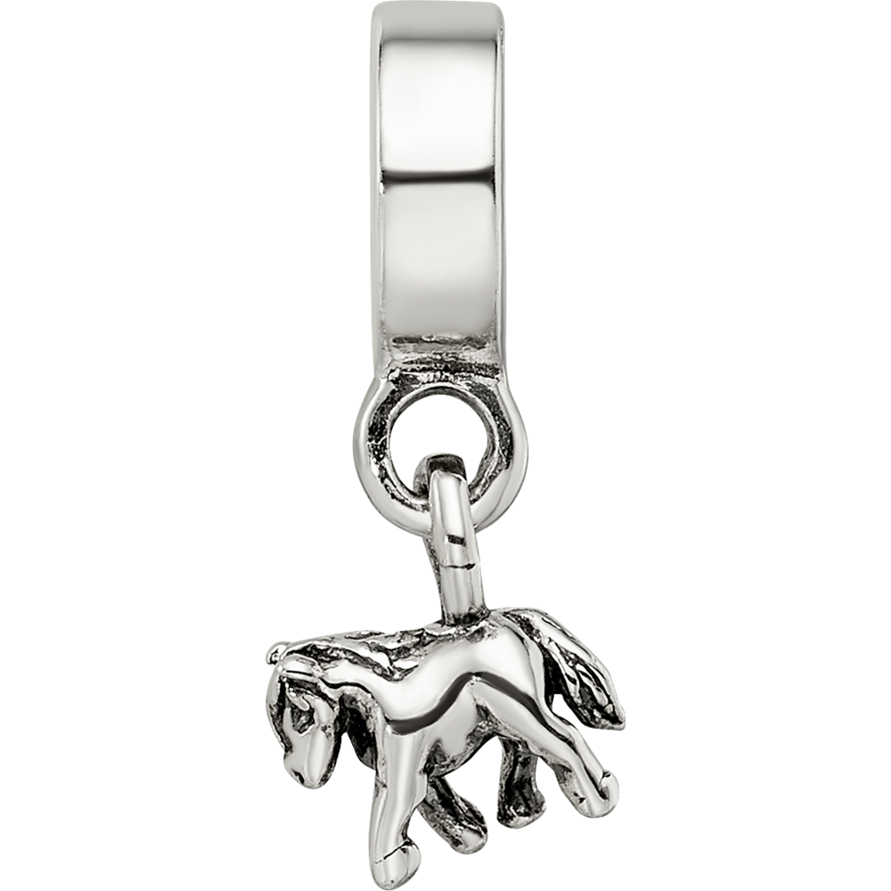 Kids Collection Sterling Silver Pony Dangle Reflections Bead