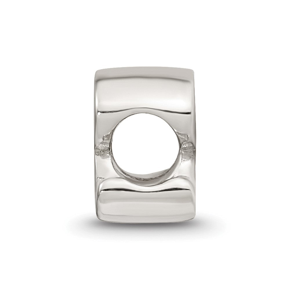 Sterling Silver Reflections Letter R Script Bead