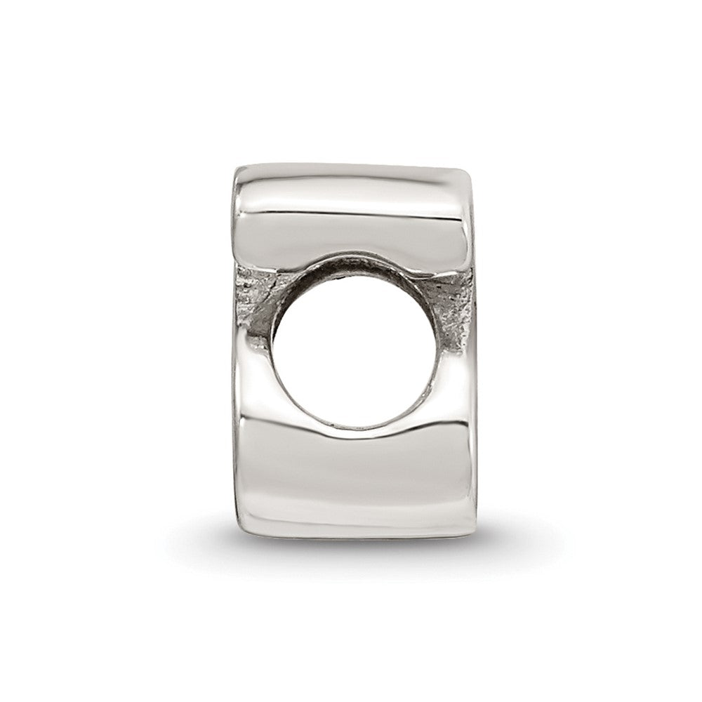Sterling Silver Reflections Letter S Script Bead