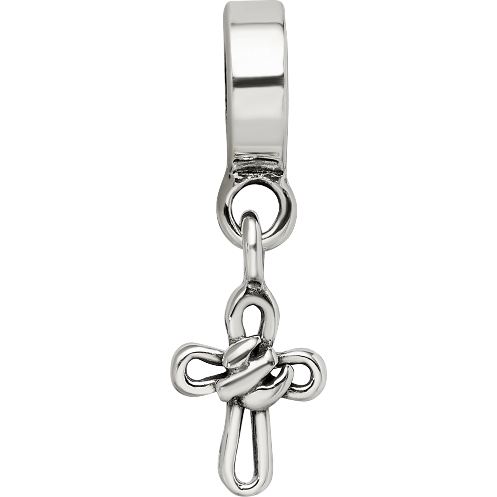 Sterling Silver Reflections Cross Dangle Bead