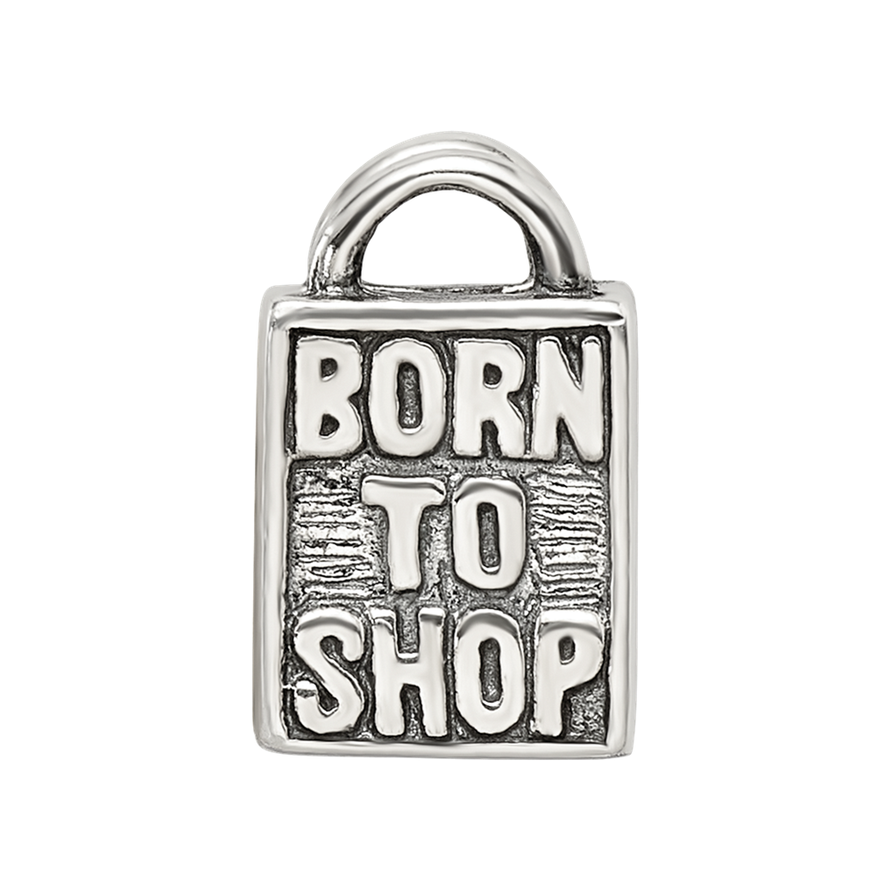 Sterling Silver Reflections Born to Shop Bead