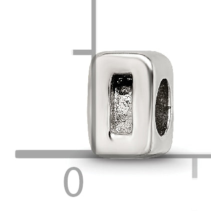 Sterling Silver Reflections Kids Number 0 Bead Size: 6.36MM X 4.55MM