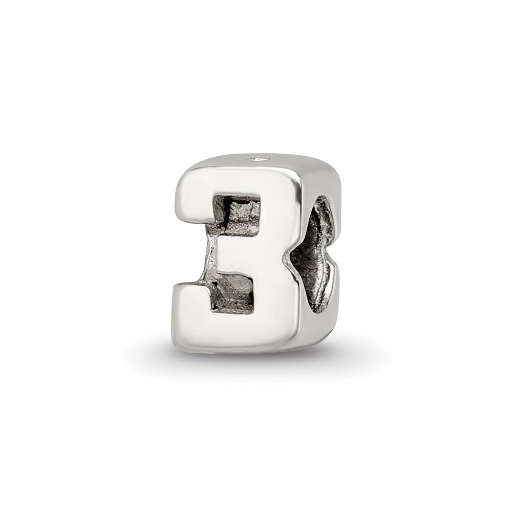 Sterling Silver Reflections Kids Number 3 Bead