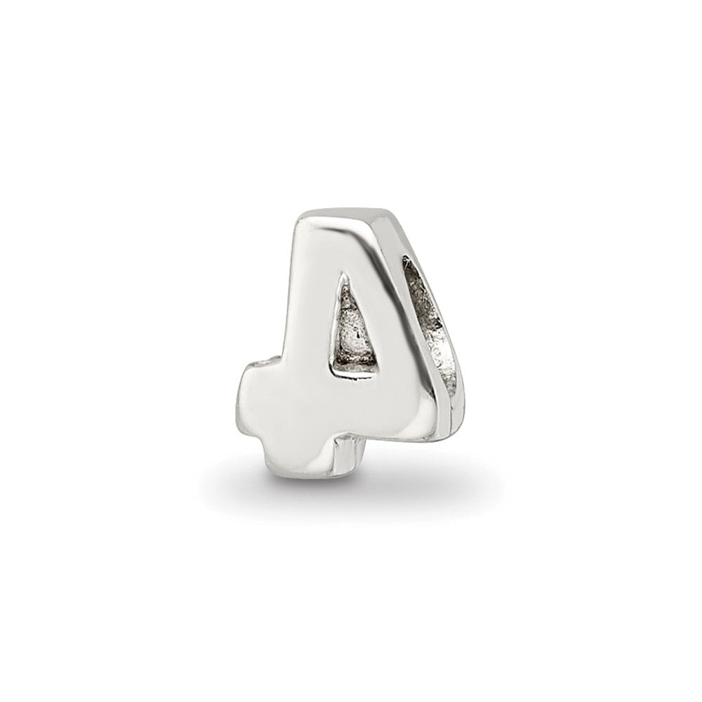 Sterling Silver Reflections Kids Number 4 Bead
