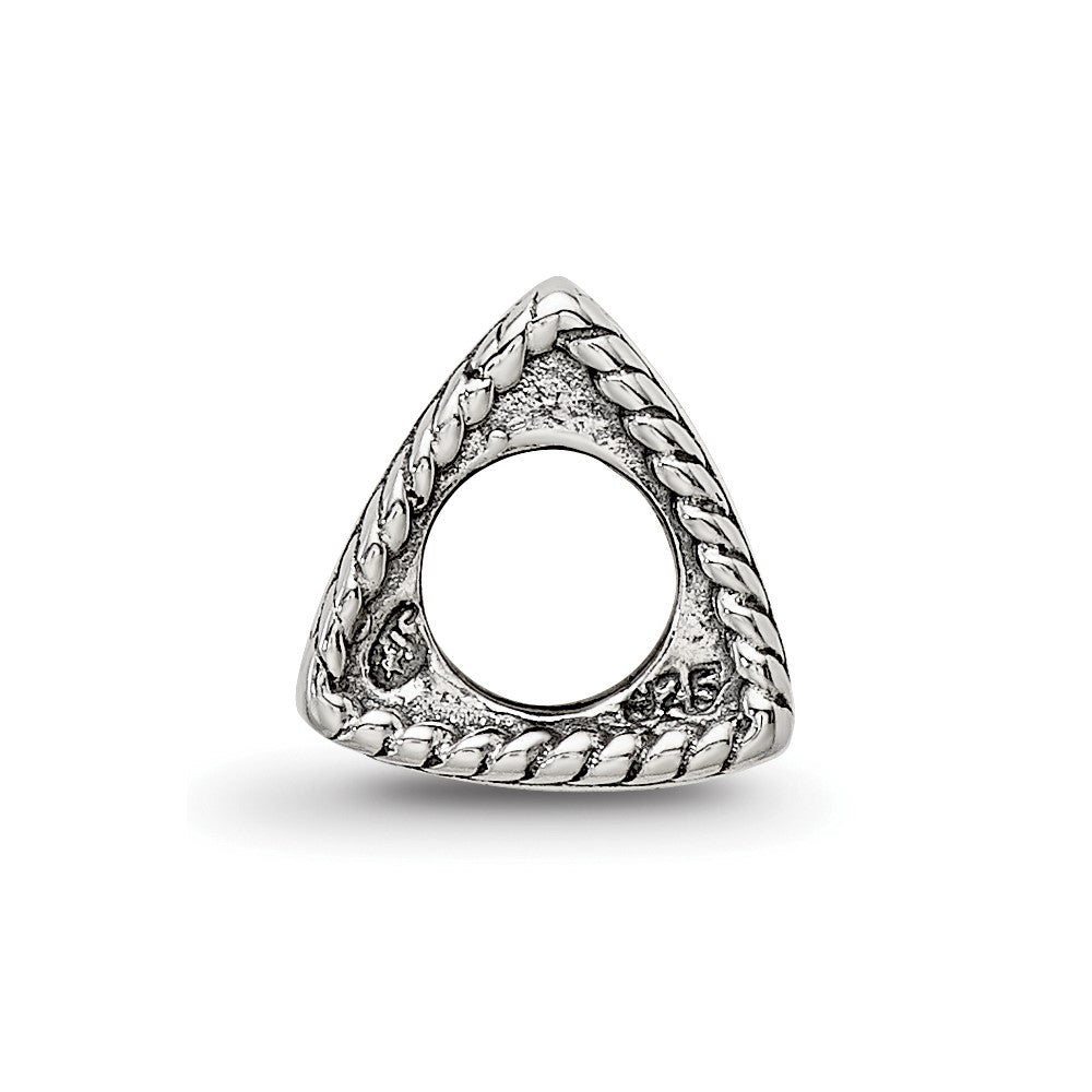 Sterling Silver Reflections Anchor, Cross, Heart Trilogy Three Sided Bead